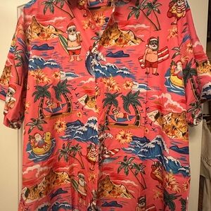 Tropical Santa Men's Shirt